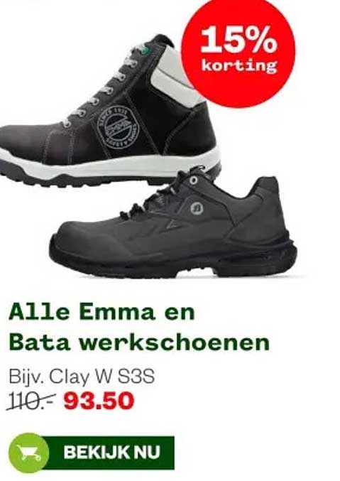 Alle Emma en Bata werkschoenen