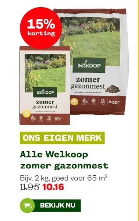Alle Welkoop zomer gazonmest