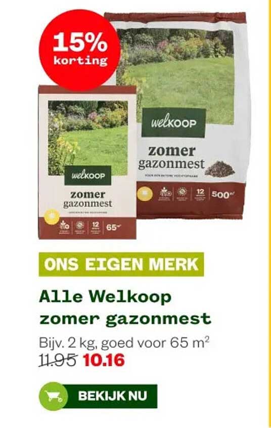 Alle Welkoop zomer gazonmest
