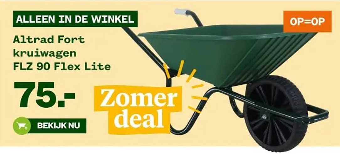 Altrad Fort kruiwagen FLZ 90 Flex Lite
