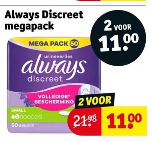 Always Discreet megapak
