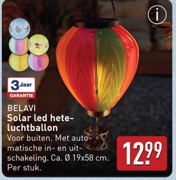 BELAVI Solar led hete-luchtballon
