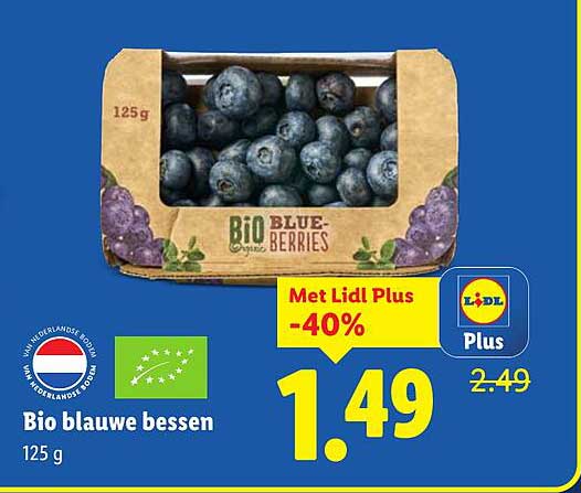 Bio blauwe bessen