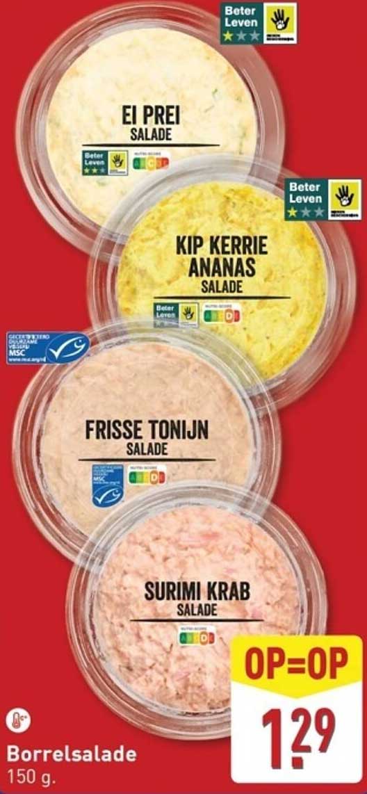 Borrel salade