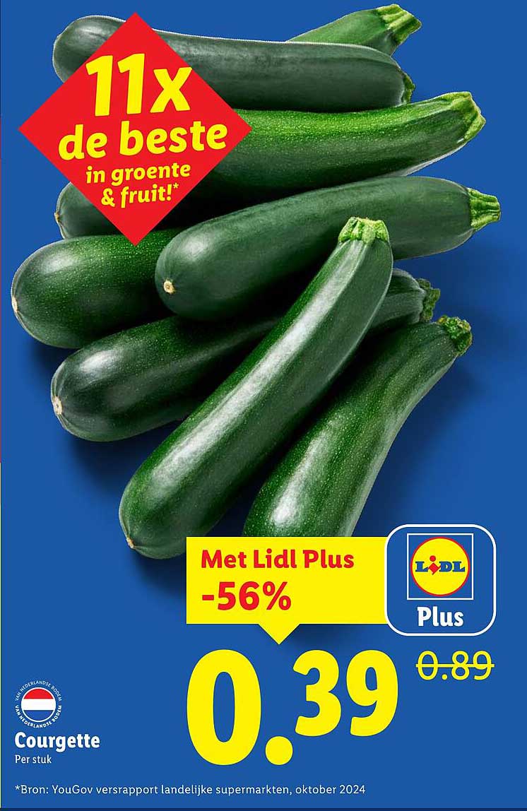 Courgette Per stuk