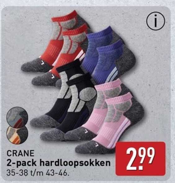 CRANE 2-pack hardloopsokken