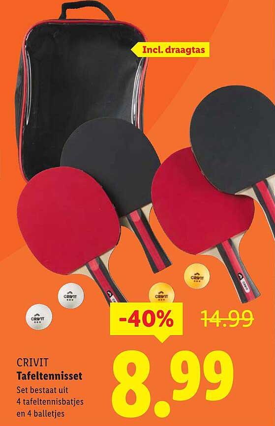 CRIVIT Tafeltennisset