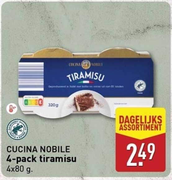 CUCINA NOBILE 4-pack tiramisu