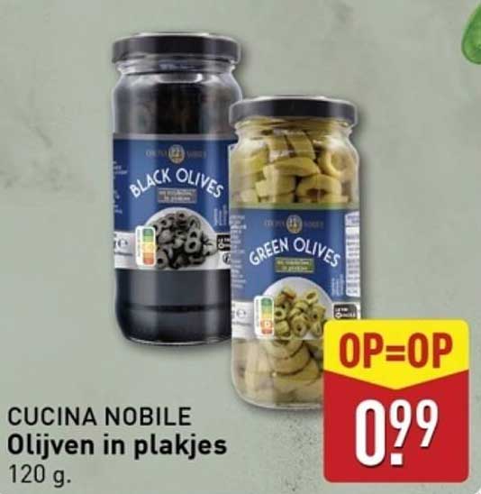 CUCINA NOBILE Olijven in plakjes