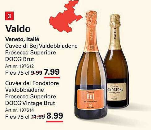 Cuvée di Boj Valdobbiadene Prosecco Superiore DOCG Brut