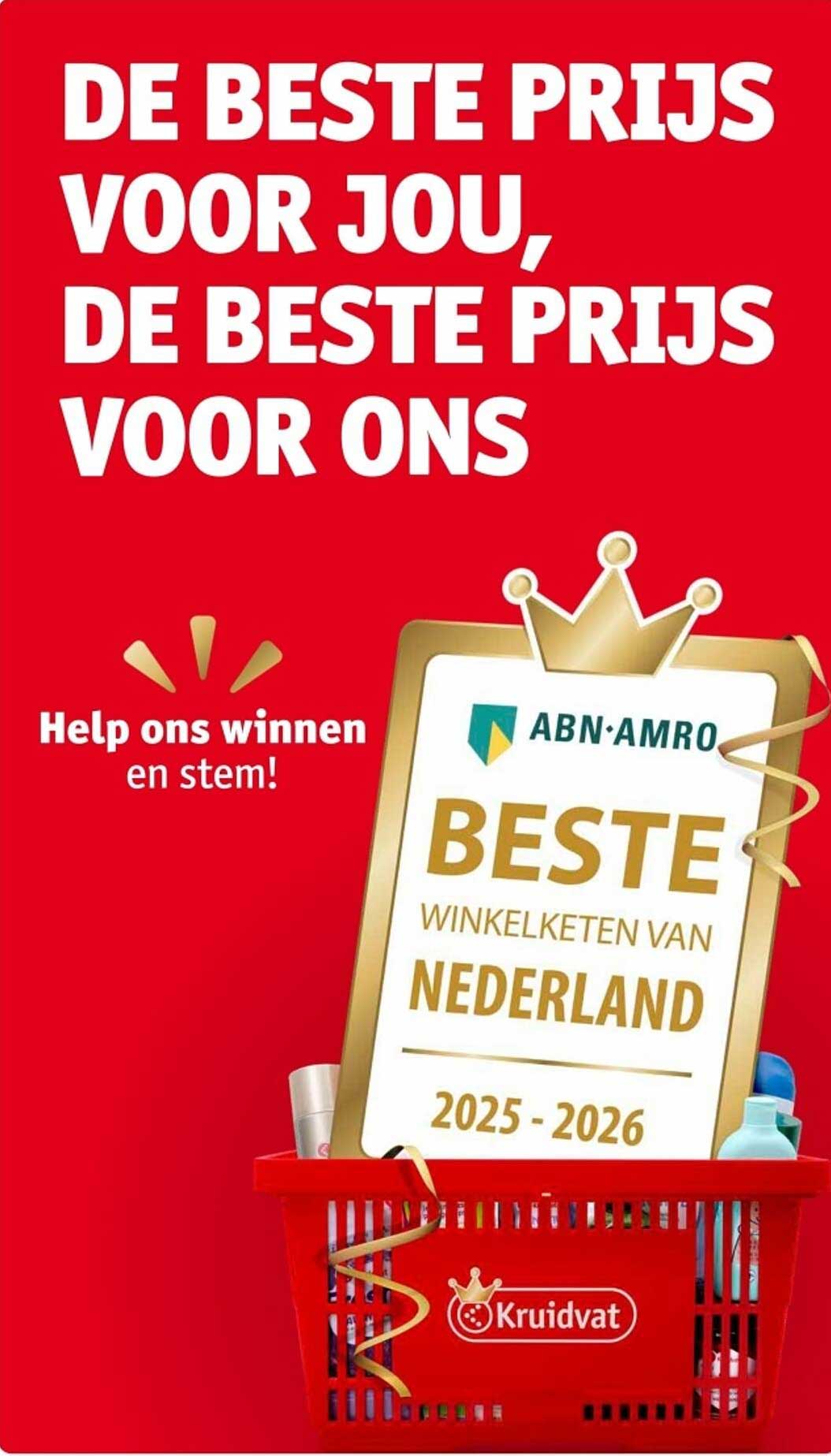 De beste prijs voor jou, de beste prijs voor ons