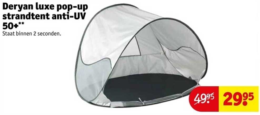 Deryan luxe pop-up strandtent anti-UV 50++