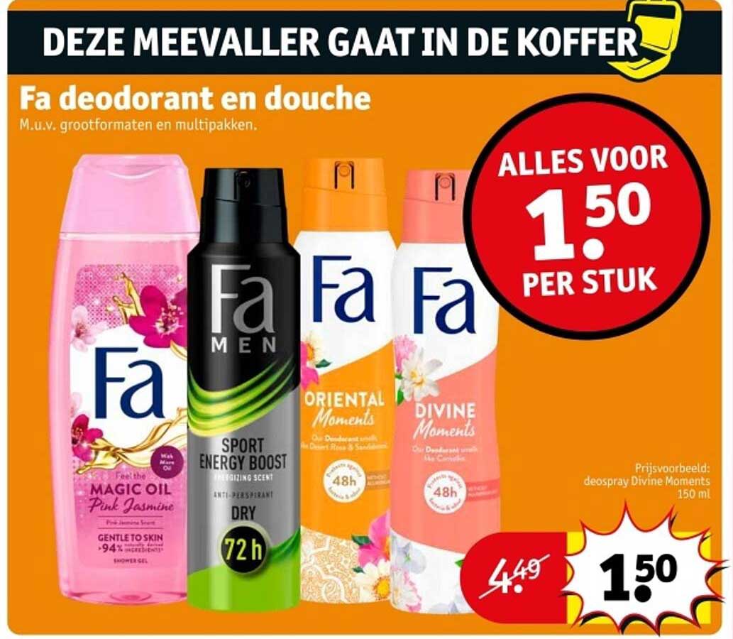 Fa deodorant en douche