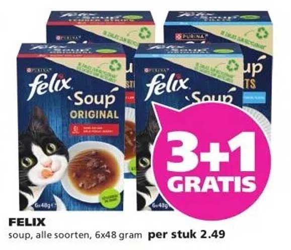 FELIX soup, alle soorten, 6x48 gram per stuk 2.49
