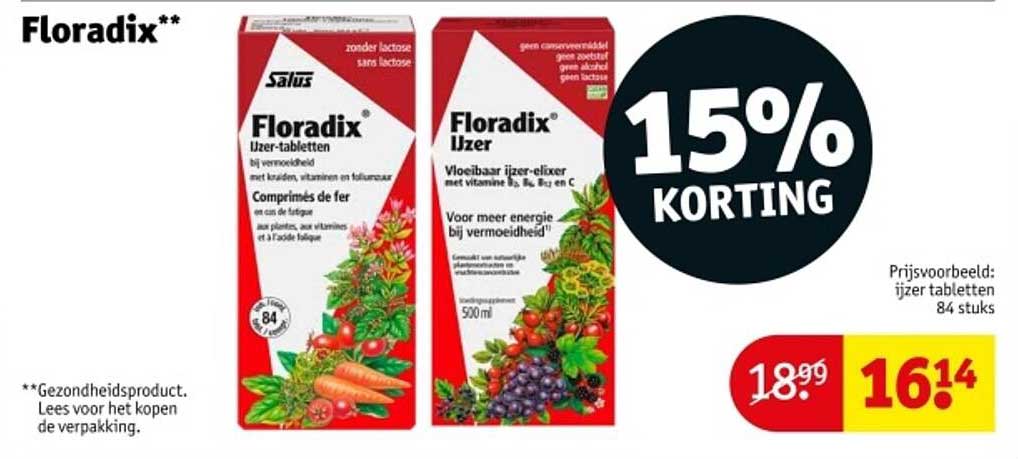 Floradix Ijzer-tabletten