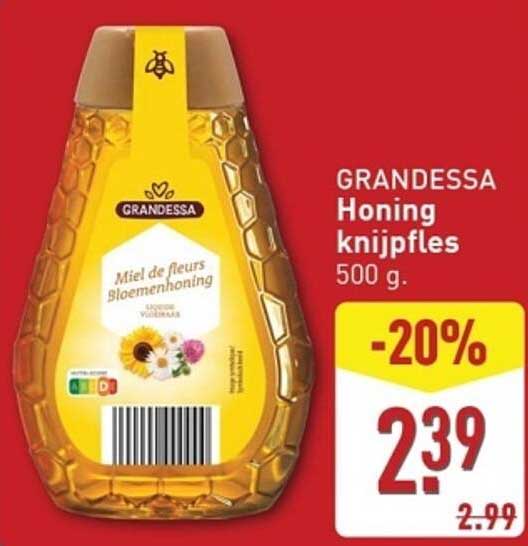 GRANDESSA Honing knijpfles 500 g.