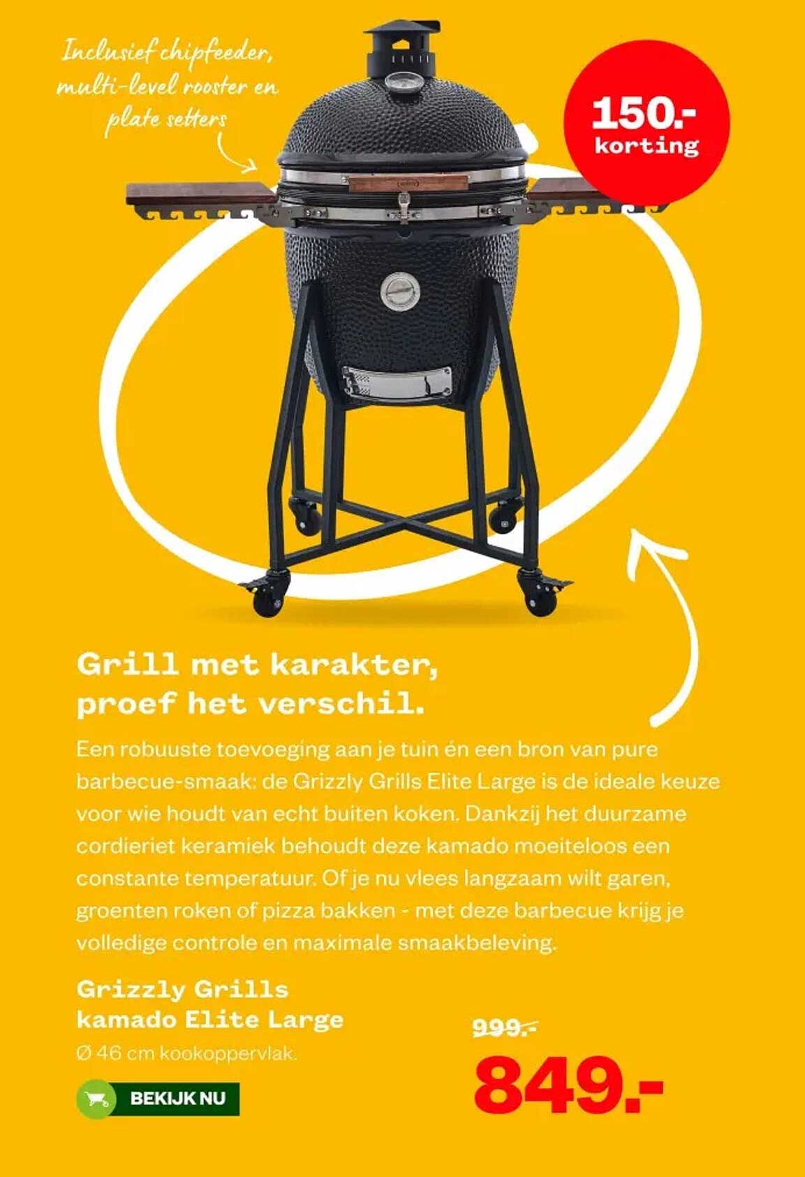 Grizzly Grills kamado Elite Large