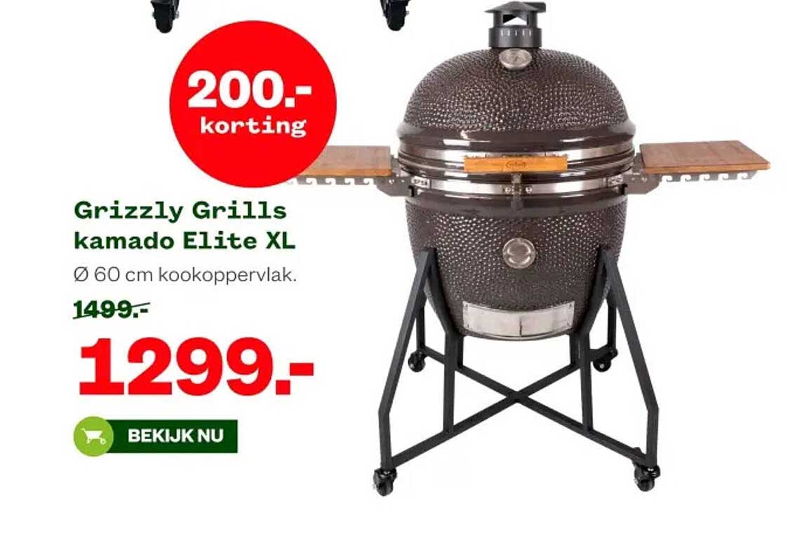 Grizzly Grills kamado Elite XL