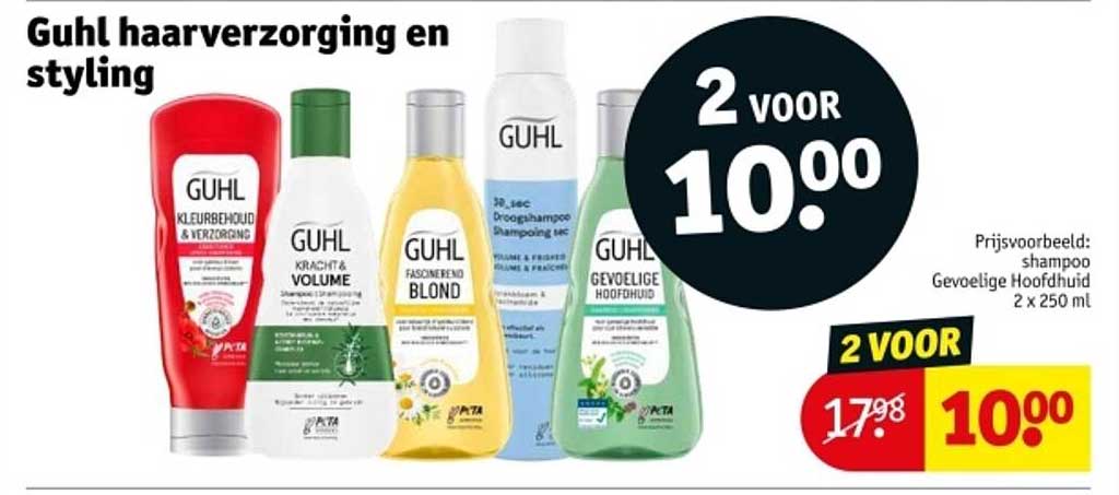 Guhl haarverzorging en styling