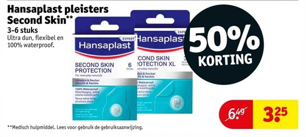 Hansaplast pleisters Second Skin**