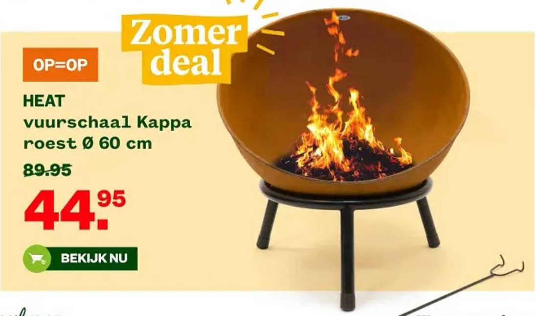 HEAT vuurschaal Kappa roest Ø 60 cm