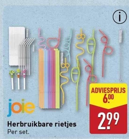 Herbruikbare rietjes
