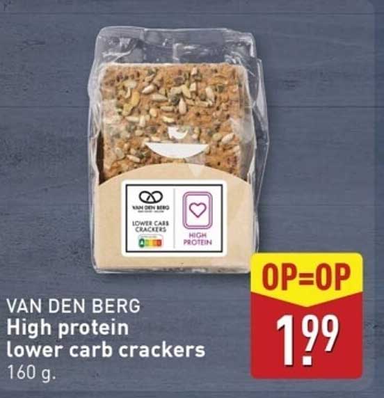 High protein lower carb crackers