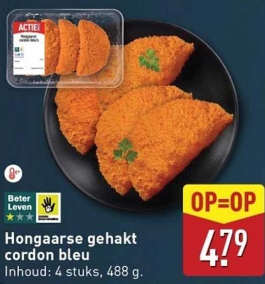 Hongaarse gehakt cordon bleu