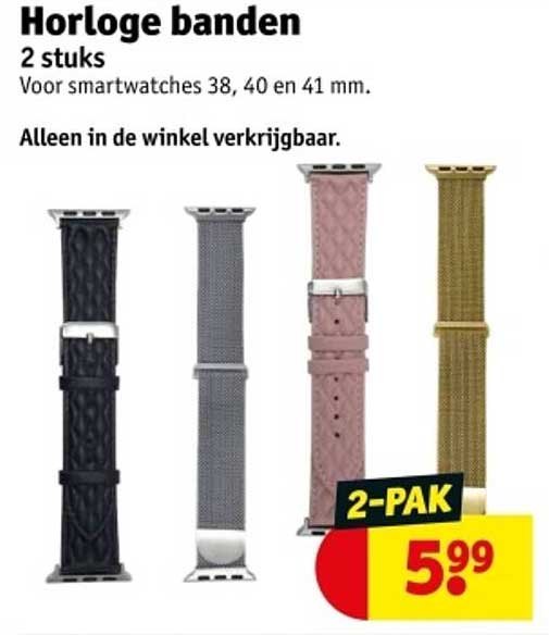 Horloge banden 2 stuks
