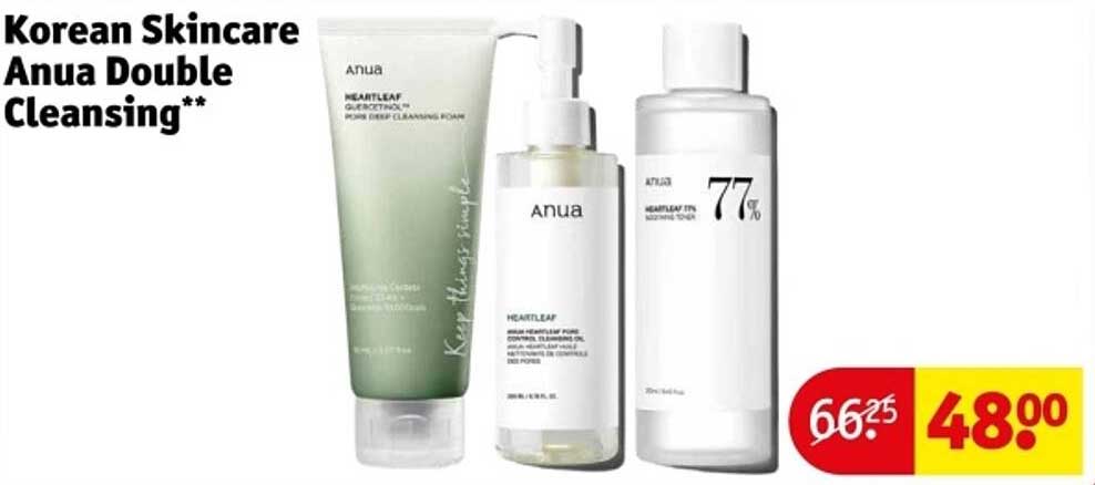 Korean Skincare Anua Double Cleansing