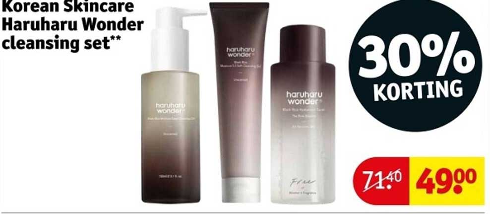 Korean Skincare Haruharu Wonder cleansing set**