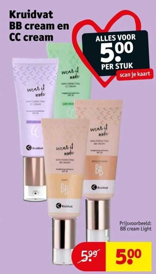 Kruidvat BB cream en CC cream