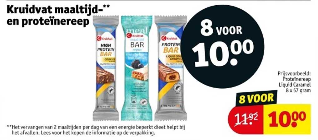 Kruidvat maaltijd-** en proteïnereep