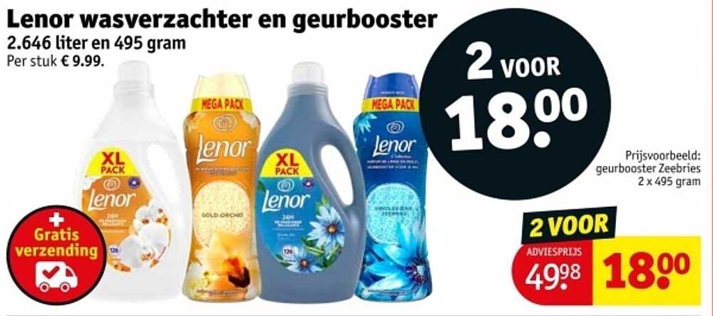 Lenor wasverzachter en geurbooster