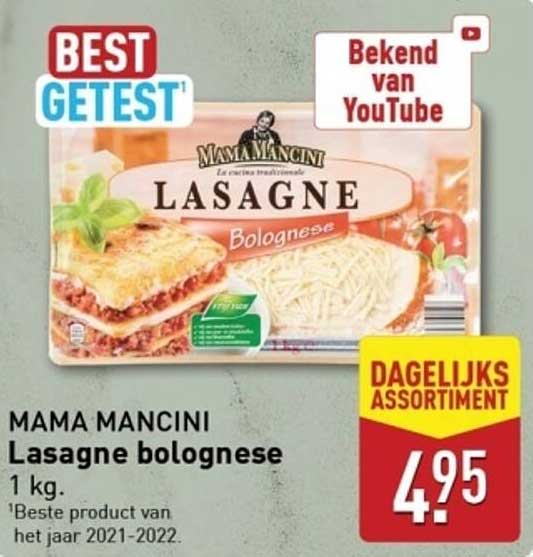 MAMA MANCINI Lasagne bolognese 1 kg.