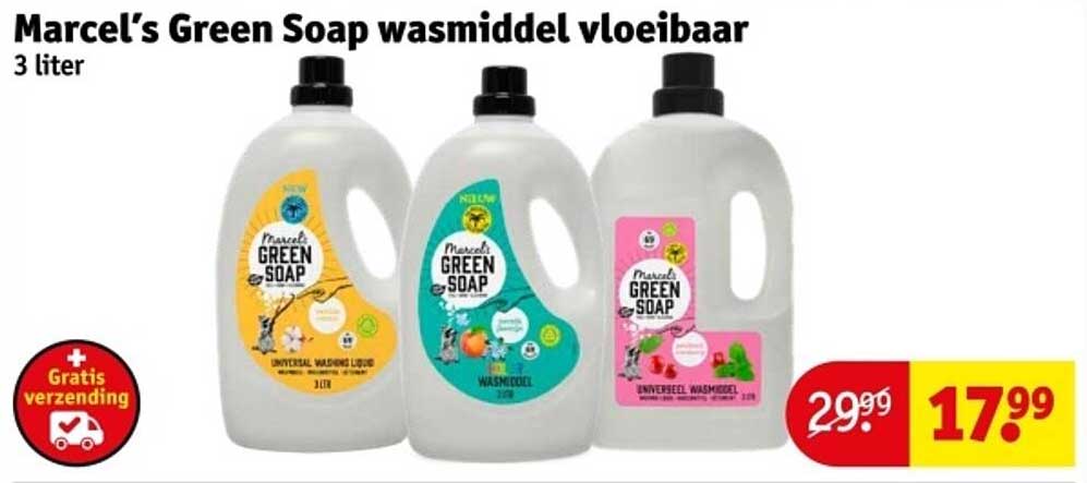 Marcel’s Green Soap wasmiddel vloeibaar 3 liter