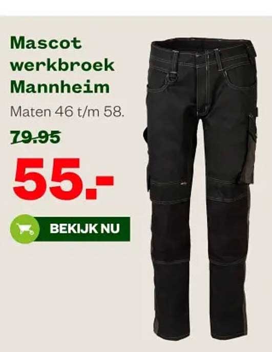 Mascot werkbroek Mannheim