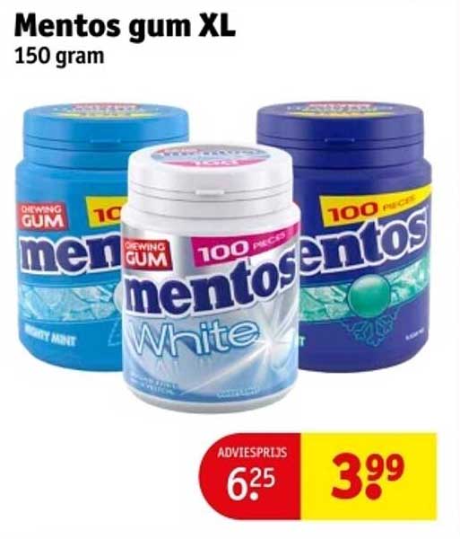 Mentos gum XL