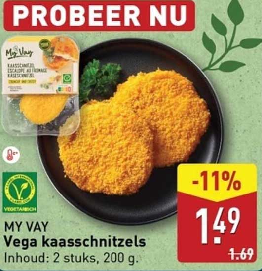 MY VAY Vega kaasschnitzels