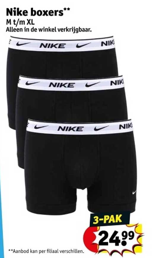 Nike boxers** M t/m XL Alleen in de winkel verkrijgbaar.