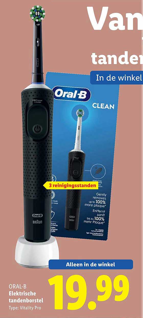 ORAL-B Elektrische tandenborstel Type: Vitality Pro