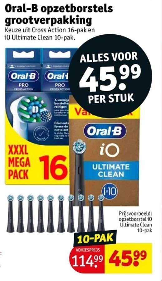 Oral-B opzetborstels grootverpakking