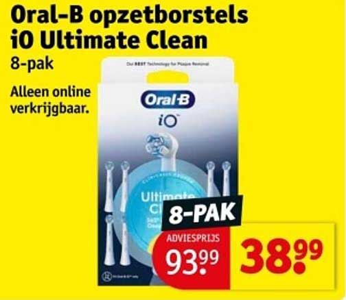 Oral-B opzetborstels iO Ultimate Clean 8-pak