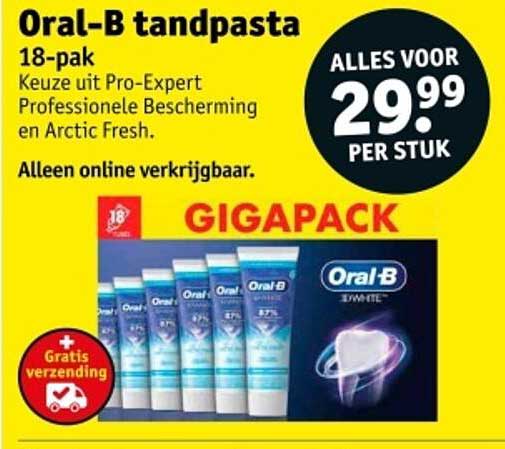 Oral-B tandpasta 18-pak