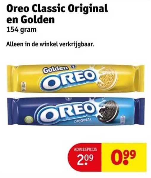 Oreo Classic Original en Golden 154 gram