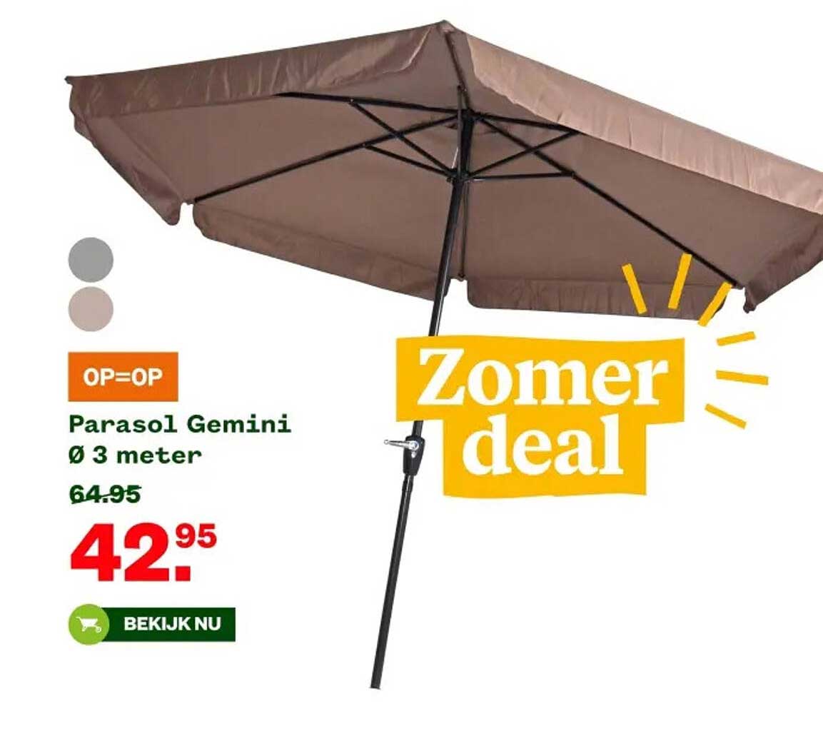 Parasol Gemini Ø 3 meter