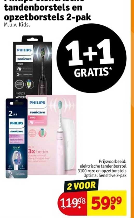 Philips elektrische tandenborstels en opzetborstels 2-pak