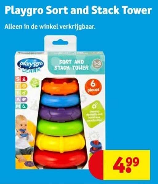 Playgro Sort and Stack Tower