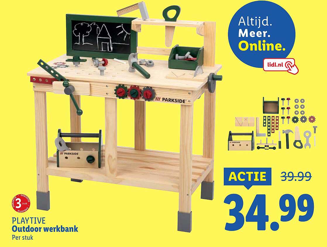 PLAYTIVE Outdoor werkbank