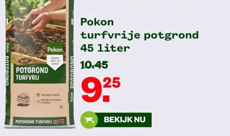 Pokon turfvrije potgrond 45 liter